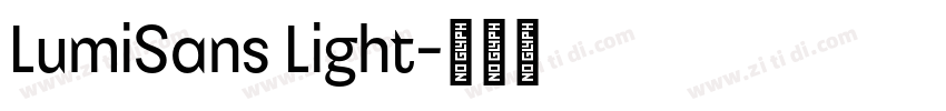 LumiSans Light字体转换